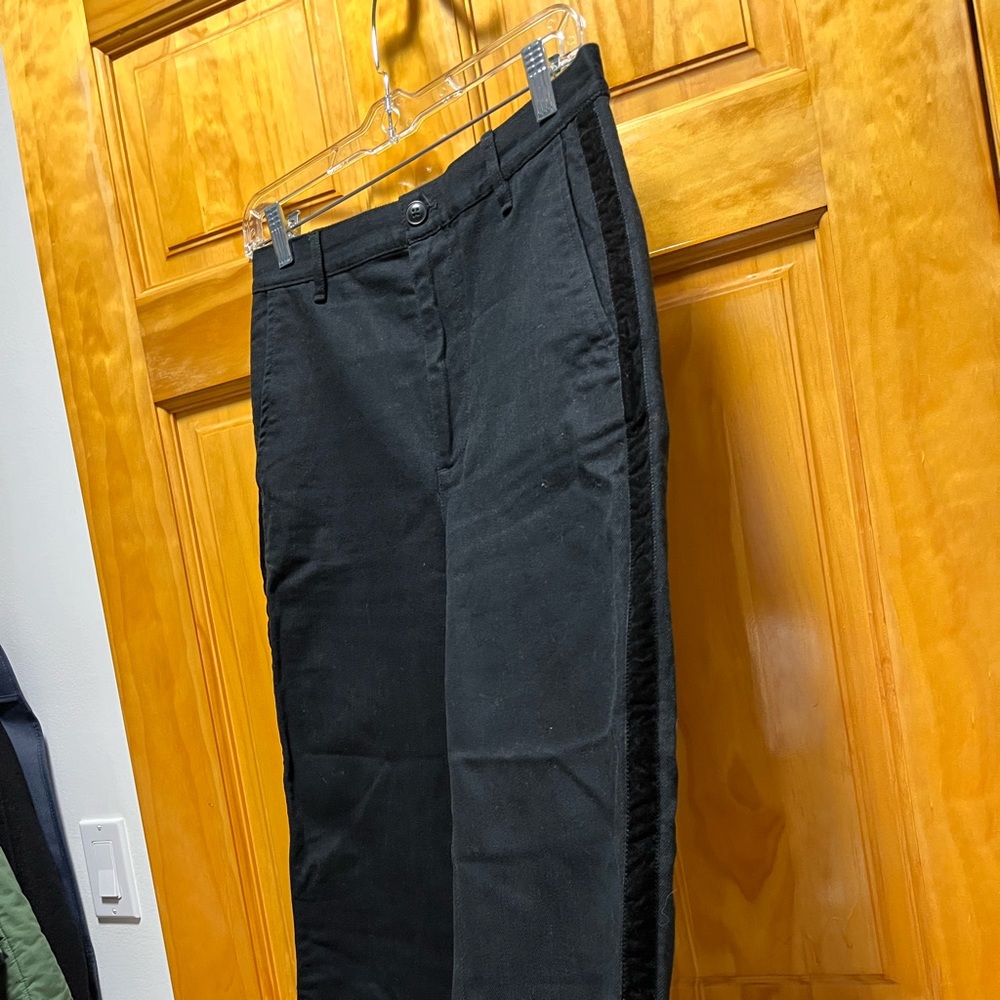 MADEWELL velvet stripe tuxedo pant